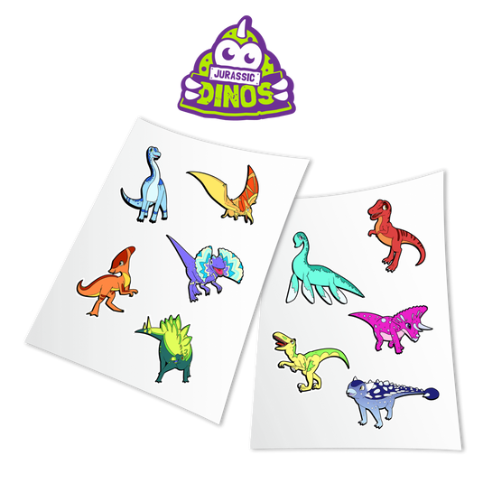 Jurassic Dinos AR Stickers